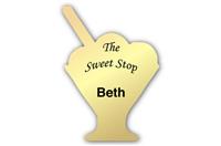 Smooth Plastic Dessert 2 Shape Name Tag - 2.6 x 1.9 inches