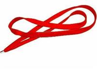 Red Flat Woven Lanyard
