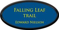 Framed Name Tag: Black Plastic (oval) - Sky Blue and Yellow Plastic Insert