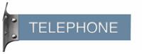 China Blue Plastic Plate with White Text, Silver Wall Bracket