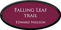 Framed Name Tag: Black Plastic (oval) - Claret and White Plastic Insert