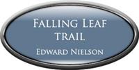 Framed Name Tag: Silver Plastic (Oval) - China Blue and White Plastic Insert with Epoxy