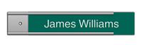 Evergreen Plastic Plate on Silver Wall Plate Holder