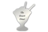 Smooth Plastic Dessert 1 Shape Name Tag - 2.7 x 2 inches