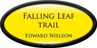 Framed Name Tag: Black Plastic (Oval) - Canary Yellow and Black Plastic Insert with Epoxy