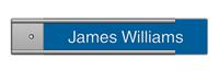 Sky Blue Plastic Plate on Silver Wall Plate Holder
